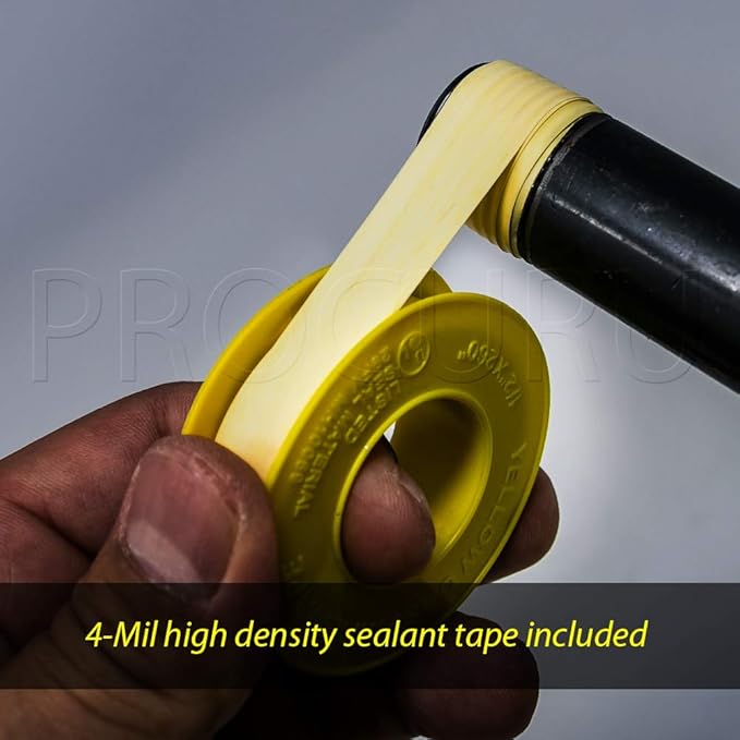 PROCURU 1" OD x 24" (2Ft) x 3/4"MIP x 3/4"FIP Universal Flexible Gas Connector Kit with Gas Valve, Weatherproof MaxFlow Stainless Steel Tubing for Tankless Water Heater (Blue-B1 Series)