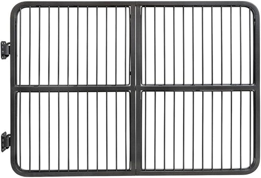 EASY-UP Titan Horse Stall Gates | Heavy-Duty Steel Construction | Rust-Resistant Finish | Ideal for Barn, Farm & Equestrian Use | Straight Gate - 52" Wide | Color Gray Armor