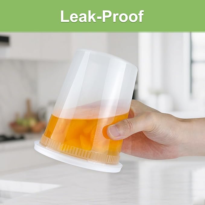 40 Sets (80-Piece) Deli Containers with Lids 32 oz, Leak-Proof & BPA Free Airtight Takeout Plastic Food Storage Containers for Soup, Freezer/Microwave/Dishwasher Safe