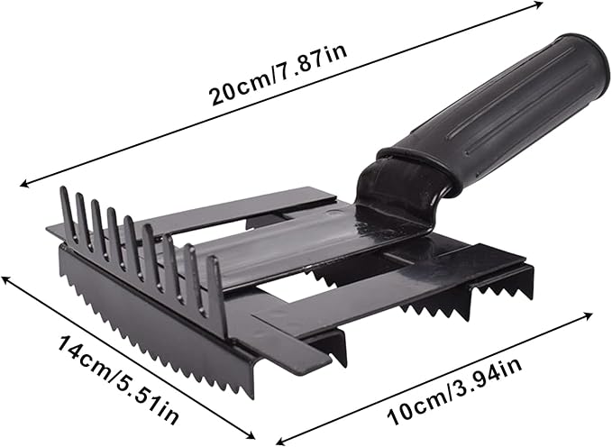 Horse Brush, Livestock Grooming Comb, Portable Equine Hair Removal Brush, Durable Handle Mane Tail Cleaning Tool, for Pet Cattle Horse Goat Sheep Stable Farm Outdoor Care Daily Use Groomer Supplies