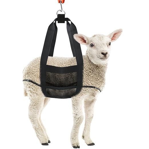 Calf Sling for Weighing Animals - Calf Scale Hanging Weight Scale Sling with Adjustable Straps for Weighing Calves Lambs Goats Baby Alpacas Newborn Livestock Dogs