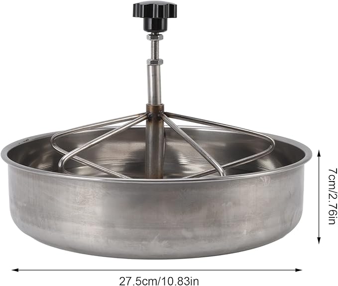 Piglets Feeding Trough, Stainless Steel Pig Feed Trough, Farm Animal Poultry Livestock Feeding Tool for Goat, Duck, Sheep, Piglets, Chicken (Large)