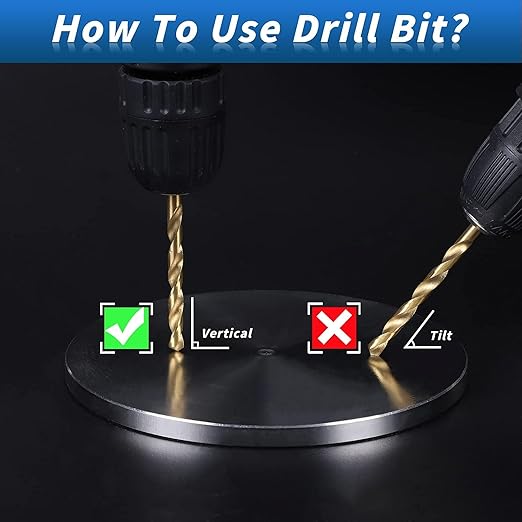 COMOWARE 120 Pcs Metric Drill Bit Set -Titanium Small Drill Bit Set, HSS, Micro Drill Bit for Wood, Plastic, Steel, (1 mm to 3.5 mm)