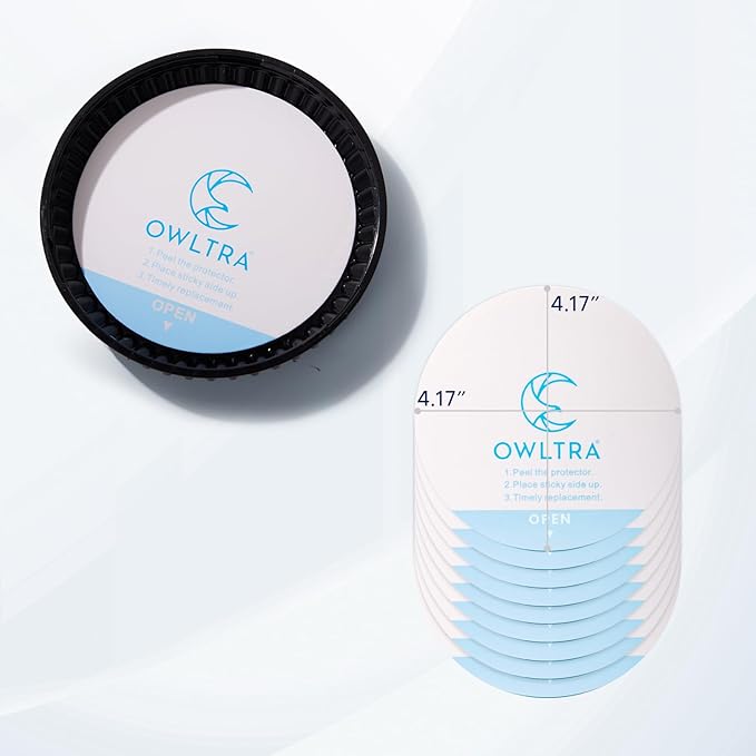 OWLTRA Original 10 Replacements Sticky Glue Pads Refills for OWLTRA IMT-L60 and IMT-L70 Indoor Electric Insect Trap, Catcher & Killer Lamp for Fruit Flies, Mosquitos, Moths, Gnats, and More