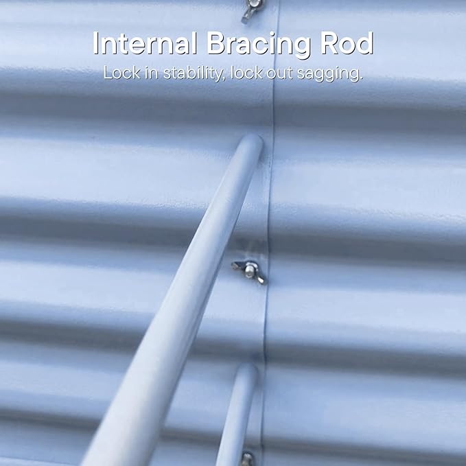 Raised Garden Bed 6x2x2.5 ft, 30" Extra Tall Galvanized Metal Planter Boxes Outdoor, Heavy Duty Flower Bed for Vegetable Fruit Herb, Raised Bed Gardening Outdoor Large Planters - Moss Green