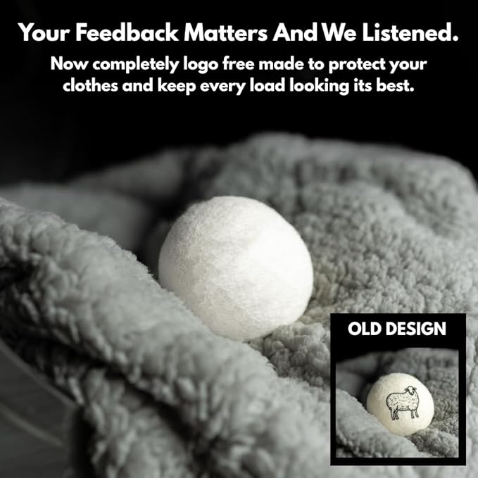 Lavender Scented Wool Dryer Balls – 4 XL Pack – Natural Fabric Softener, Reusable, Reduces Static, Reduces Wrinkles & Shortens Drying Time, Made W/Essential Oil, 100% Pure Wool