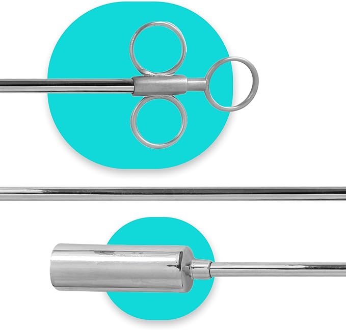 17" Metal Head Balling Gun Spring Clip with 3" Brass Metal Head – Durable Veterinary Tool for Efficient Medication Delivery in Large Animals, Livestock Care, and Cattle Treatment