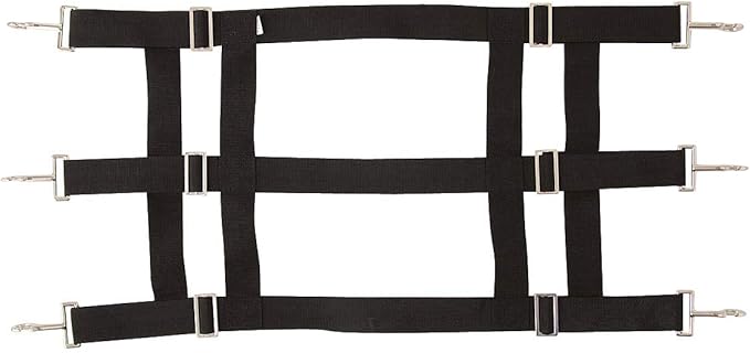 Southwestern Equine Premium Nylon Stall Guard for Horses (Black)