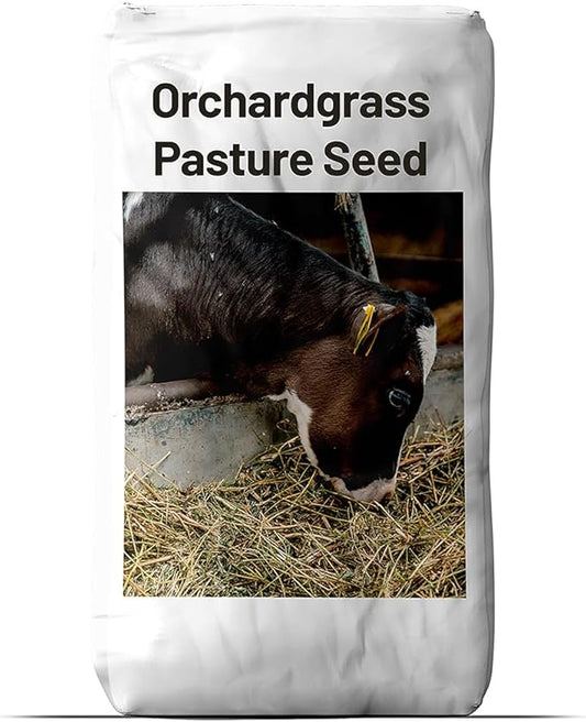 Outsidepride Grazer Orchard Pasture Grass Seed - 25 Lbs. Perennial, Drought & Shade Tolerant, Winter Hardy Fescue Seed for Hay, Grazing, Silage, Greenchop, Goat Feed, & Lawn Use