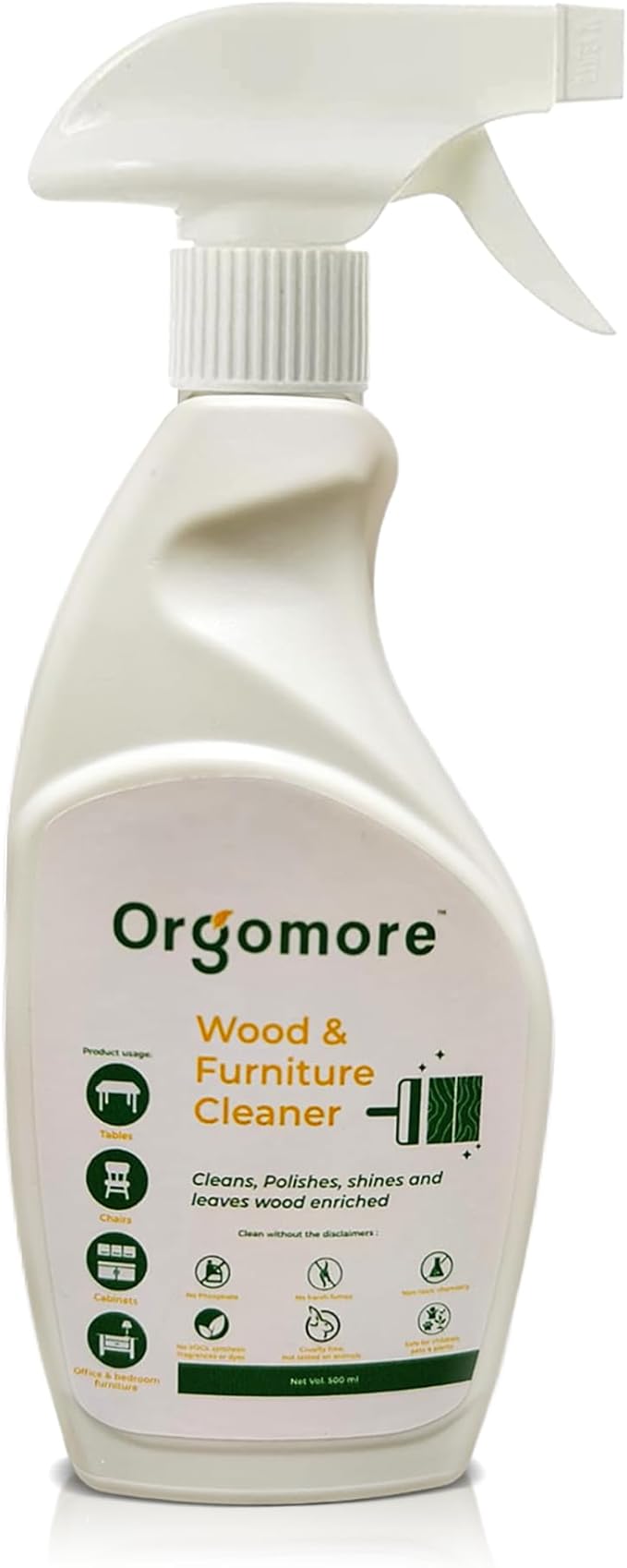 Plant-Based Daily Wood Cleaner (2-Pack-34 Fl oz) | 3-in-1 Cleans, Shines & Protects | Tall Oil + Coconut-Based Formula | No Wax Residue | Safe for Pets, Skin & Planet