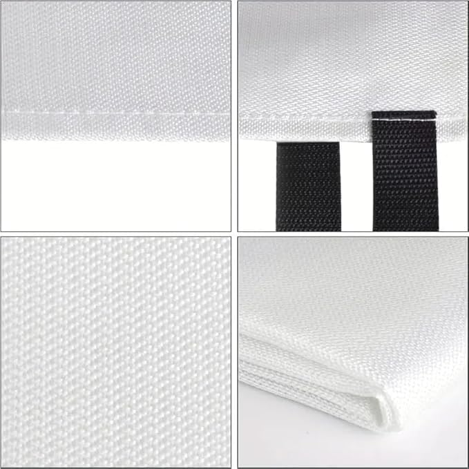 Emergency Fire Blanket for Fire Suppression, 39x39 inches Flame Retardant Fabric Fireproof Blanket, Survival Gear for Home Safety, Outdoor Camping (2 Pack)