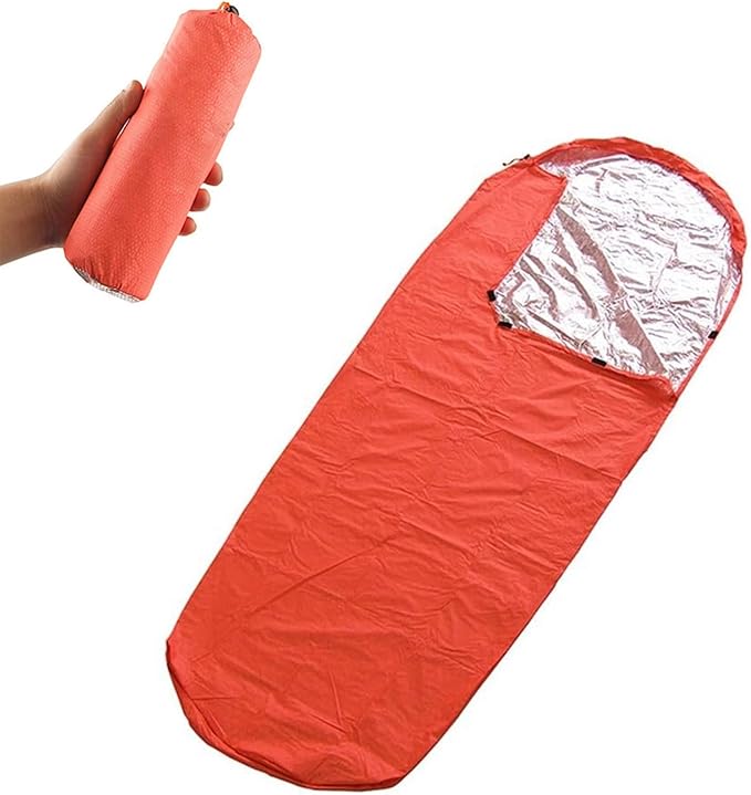 Thermal Survival Bivvy Sacks for Camping Outdoor Emergencies Thermal Blanket Survival Sleeping Bag Emergencies