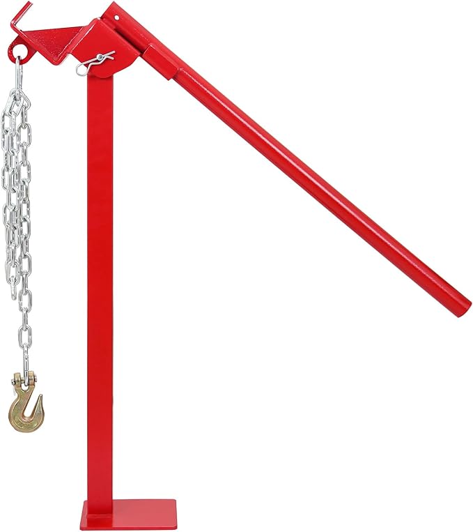 T Post Puller Fence Post Puller Heavy Duty Fence Post Puller with Lifting Chain & T Post Puller Plate Puller T Post Puller for Round Fence Posts T Stakes Sign Post & Tree Stump,Basic Type