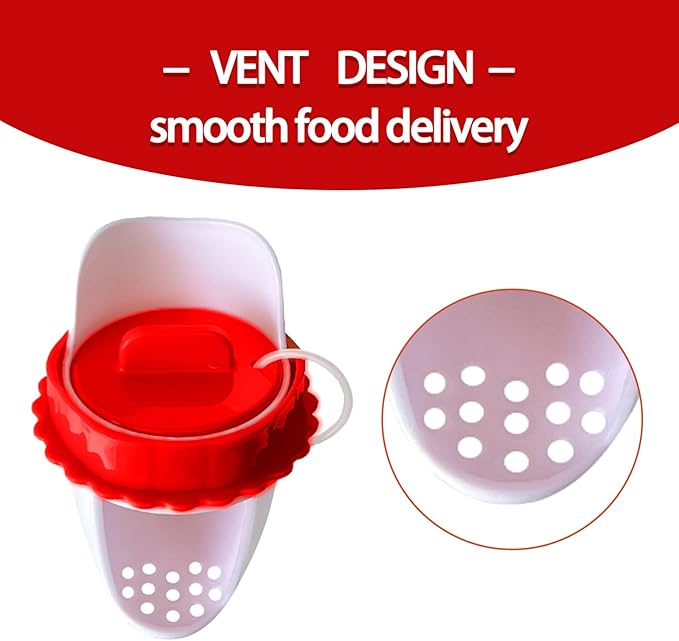 Chicken Feeder Port Kit –6 Pack Automatic Poultry Feeder Cups for Buckets & Bins, No Waste Rainproof DIY Chicken Feeders for Hens, Ducks & Other Poultry