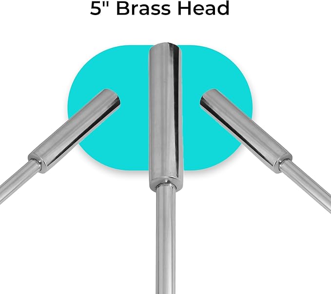 22" Metal Head Balling Gun with 5" Brass Metal Head – Durable Veterinary Tool for Efficient Medication Delivery in Large Animals, Livestock Care, and Cattle Treatment