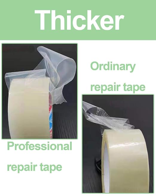 vensovo Greenhouse Covering Plastic Repair Tape - Heavy Duty Garden Green House Sheeting, Plastic Polyethylene Film Repair Tape (6"×164')