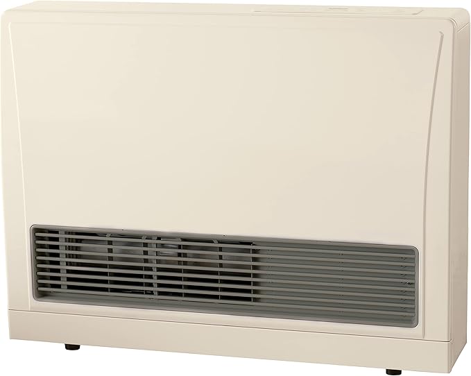 Rinnai EX17DTP Direct Vent Wall Furnace, Indoor Propane Heater, Energy Efficient Space Heater, 17,000 BTU, Beige