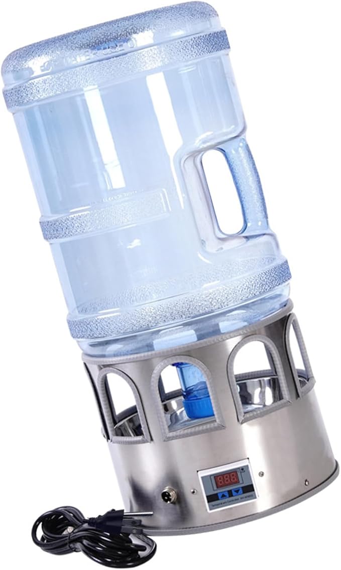 5 Gallon Warmed Poultry Drinker with Against Spill Base Permanent Untarnished Bucket for Multiple Feathered Yearlong Energy Efficient Heated Waterer for Poultry