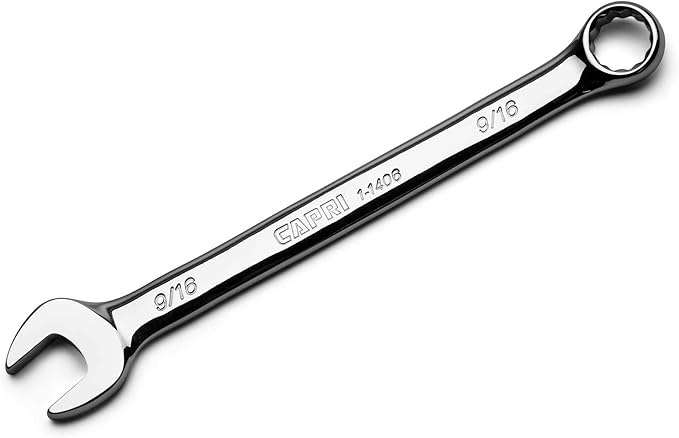 Capri Tools 9/16-inch Combination Wrench, 12 Point, SAE, Chrome (1-1406)
