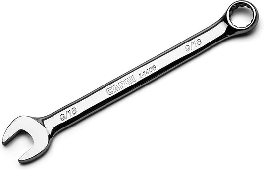 Capri Tools 9/16-inch Combination Wrench, 12 Point, SAE, Chrome (1-1406)