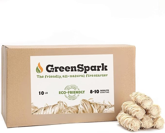 Natural Fire Starters for Grill, Smoker, Pizza Oven,BBQ,Fireplace, Wooden & Pellet Stove, Fire Pit, Long Burn, Waterproof,All Weather, Safe for Indoor/Outdoor Use (10 Lb)