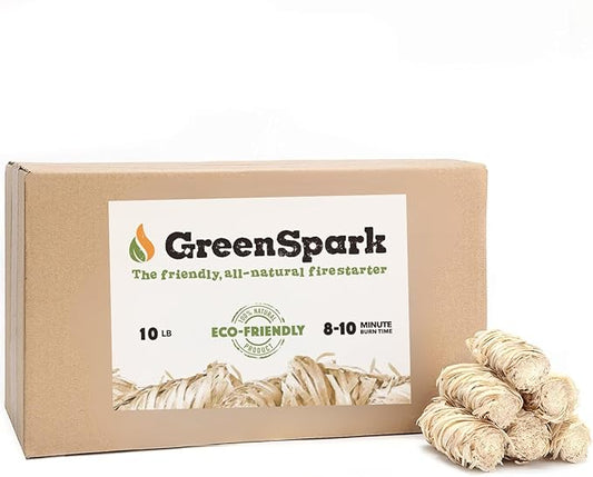 Natural Fire Starters for Grill, Smoker, Pizza Oven,BBQ,Fireplace, Wooden & Pellet Stove, Fire Pit, Long Burn, Waterproof,All Weather, Safe for Indoor/Outdoor Use (10 Lb)