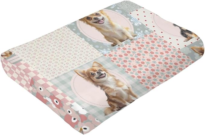 Cute Chihuahua Throw Blanket Chihuahua Dogs Cowboys Flannel Blankets Dog Lover Plush Super Soft Cozy Warm Decor Gifts for Boys Girls Kids Adults Men Women 40" x 50"