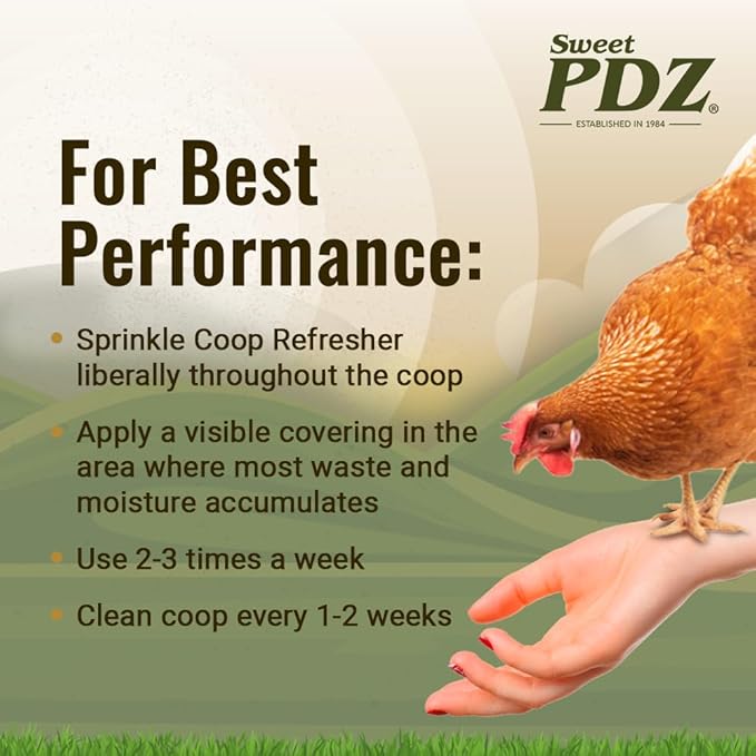 Coop Refresher - Zeolite Odor Eliminator - Essential Chicken Coop Accessory - 10 lbs