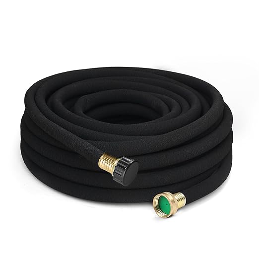 25 FT Soaker Hose 1/2" Heavy Duty Garden Hose to Save 70% Water Drip Irrigation Kit for Lawn/Yard Landscaping Beds (25FT)
