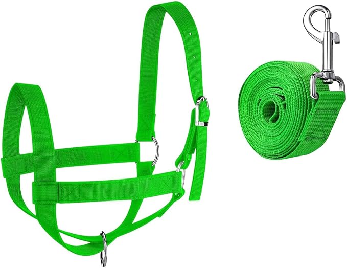 Nylon Cow Halter Calf Halters Cow Wide Goat Sheep Modern Livestock Donkey Foal Horse Equipment Supply Cattle Halter Harness