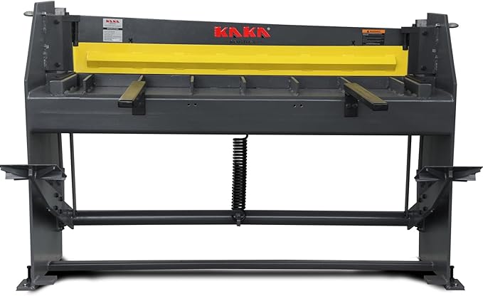 KAKA INDUSTRIAL Sheet Metal Shears Machine,51 inch 16 Gauge Mild Steel Steel-Welded Industrial Stomp Shear Spring Clamp and Back Gauge Q01-5216B