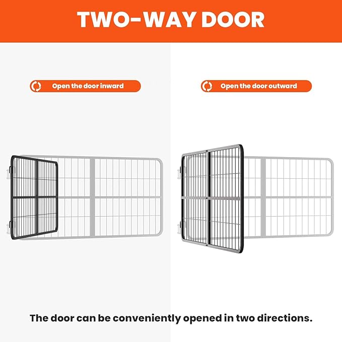 1" Thick Steel Frame Horse Stall Guard, Heavy Duty Horse Stall Gate, 48" Wide X 24" High Stall Guards for Horses, Fits Standard Barn Doorways