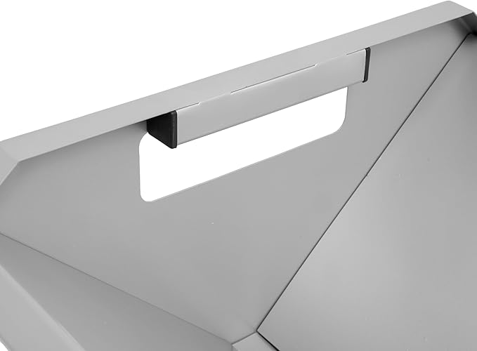 Livestock Feeding Trough 22 Gallon Capacity 45" Hay Feeder Heavy Duty Livestock Trough for Horse Sheep Cattle Hog V-Shaped Farm Sheds Pen Water Feeder Trough Powder Coated Silvery Steel