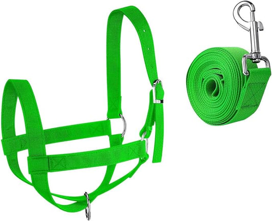 Nylon Cow Halter Calf Halters Cow Wide Goat Sheep Modern Livestock Donkey Foal Horse Equipment Supply Cattle Halter Harness