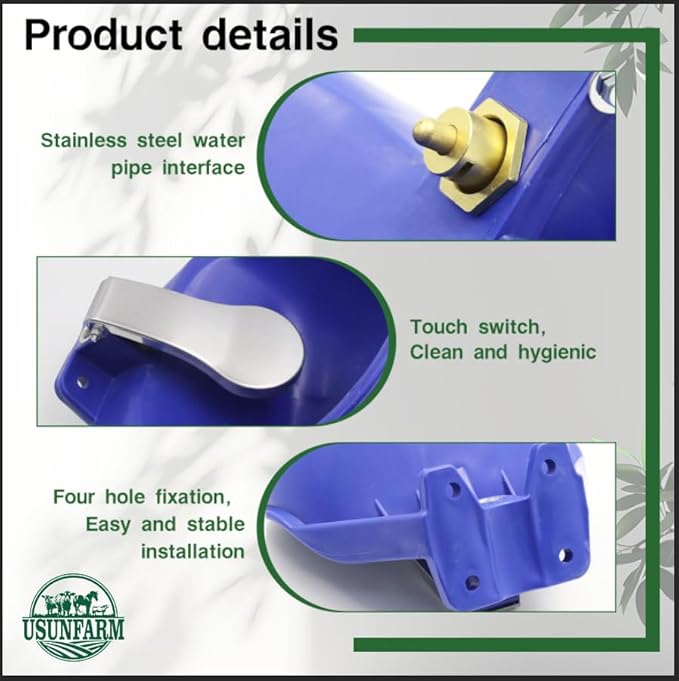 Automatic Livestock Water Troughs Bowl Large Livestock Water Fountain Tool Pet Feeding Bowls, Automatic Water Dispenser Bowl, Automatic Drinking Water Bowl for Sheep Horses Cattle Pigs Dog