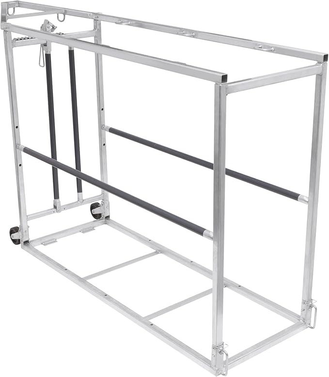 Heavy-Duty Livestock Blocking Cattle Chute with Head Lock, Collapsible, Powder-Coated Frame, Spring-Loaded Rod for Secure Transport & Safe Animal Handling