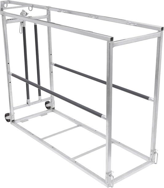 Heavy-Duty Livestock Blocking Cattle Chute with Head Lock, Collapsible, Powder-Coated Frame, Spring-Loaded Rod for Secure Transport & Safe Animal Handling
