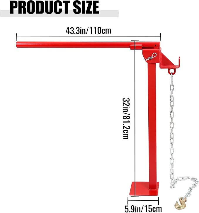 T Post Puller Fence Post Puller Heavy Duty Fence Post Puller with Lifting Chain & T Post Puller Plate Puller T Post Puller for Round Fence Posts T Stakes Sign Post & Tree Stump,Basic Type