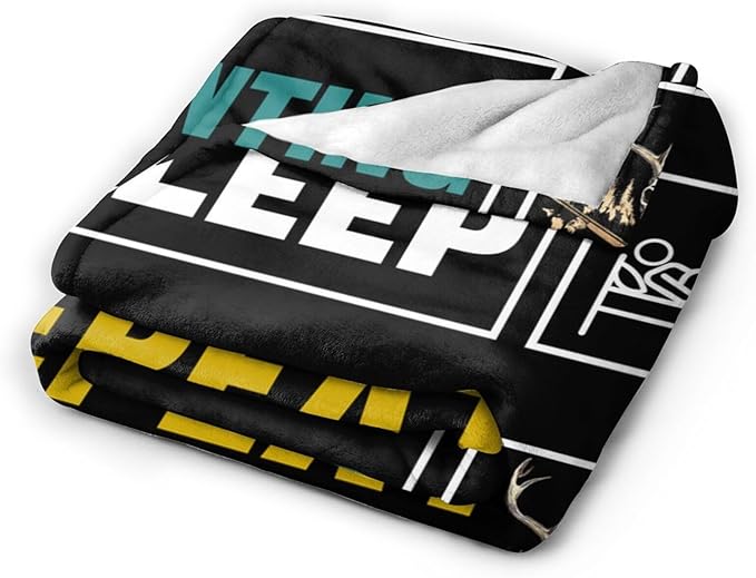 Hunting Blanket Gifts for Men Dad Hunters Throw Blankets Cozy Plush Fleece Deer Decor Flannel Fuzzy for Couch Chair Bed 50"X40"