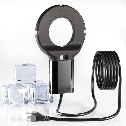 2PCS 250 Watt Bird Bath De-Icer with Thermostat, Cast Aluminum Submersible Chicken Water Heater, Heated Bird Bath, Power Cord 9.8 Ft