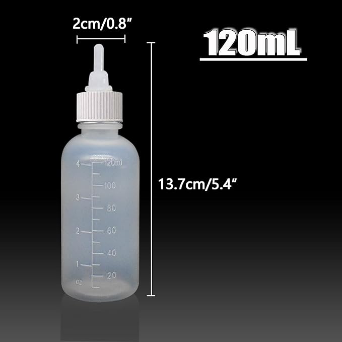 GKYZBB 4Pack 120ML pet Puppy Bottles for Nursing,Kitten Bottle Feeding Kit Nipple for Newborn Kitten Puppy Rabbits Squirrel Animals