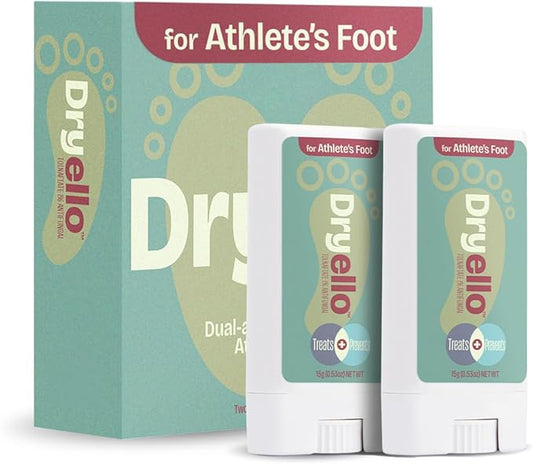 Athlete’s Foot Treatment Stick – Antifungal Stick for Athlete’s Foot, Tolnaftate 1%, Easy Glide-On No Mess Application – 2 Sticks Complete Treatment