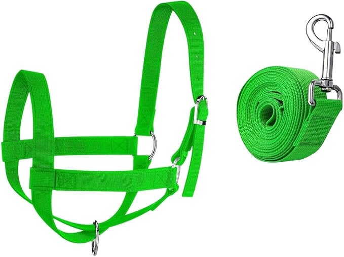 Nylon Cow Halter Calf Halters Cow Wide Goat Sheep Modern Livestock Donkey Foal Horse Equipment Supply Cattle Halter Harness