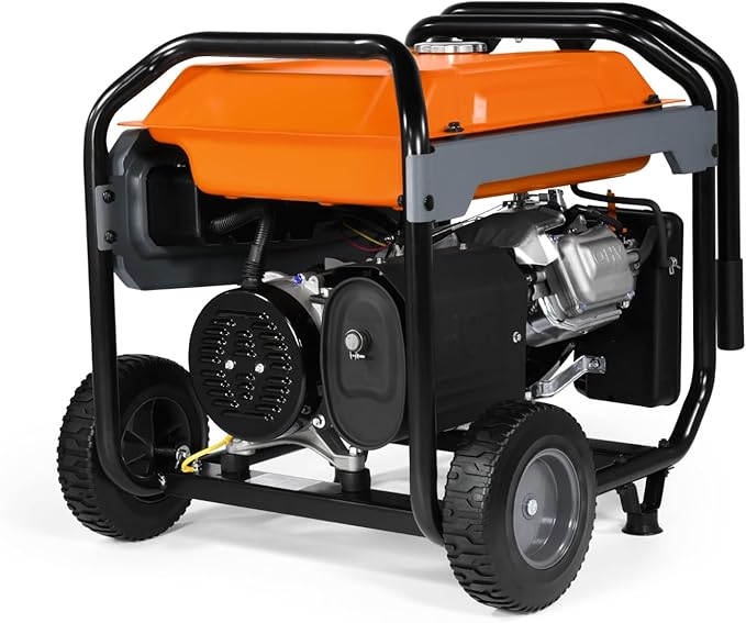 Generac 8,125 Starting Watt Portable Gas Generator - Includes Extension Cord - Home or RV Ready - Quiet, Long Runtime, Emergency Power - 49-State Compliant