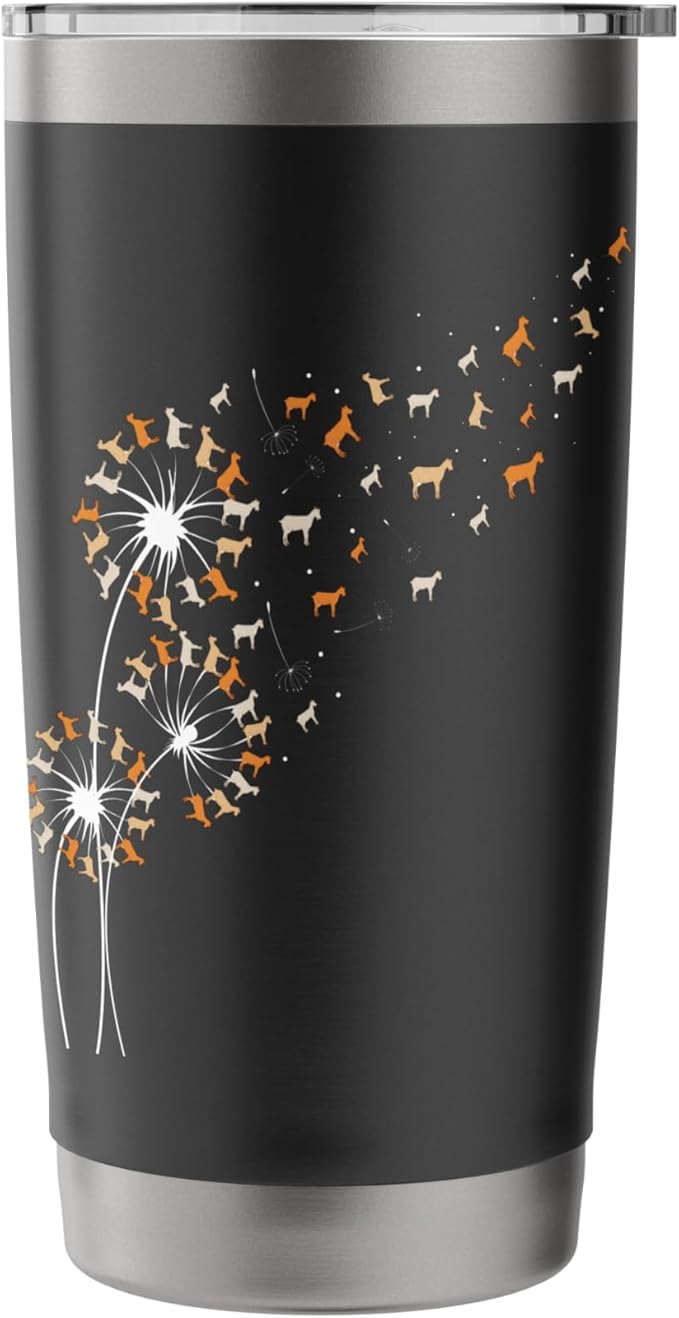 Dandelion Goats - Goat Lover Farm Animal Breeding Rancher Stainless Steel Insulated Tumbler