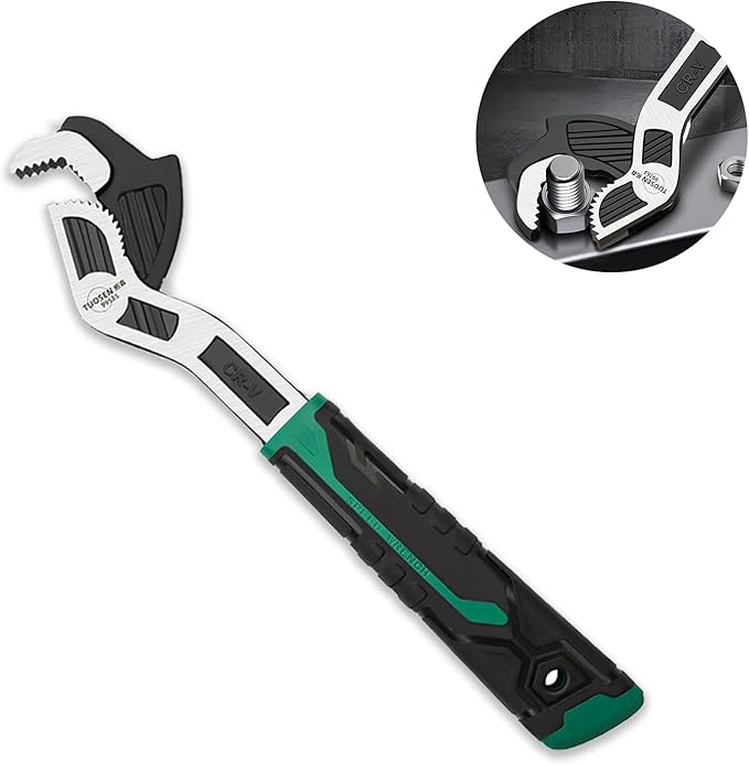 6 Inch Adjustable Wrench - Auto Size Adjusting, 0.28"-0.6" (7-15MM), Multi-Size Spring Adjustable, Rapid Wrench for Car, Bicycle, Plumbing Repairs
