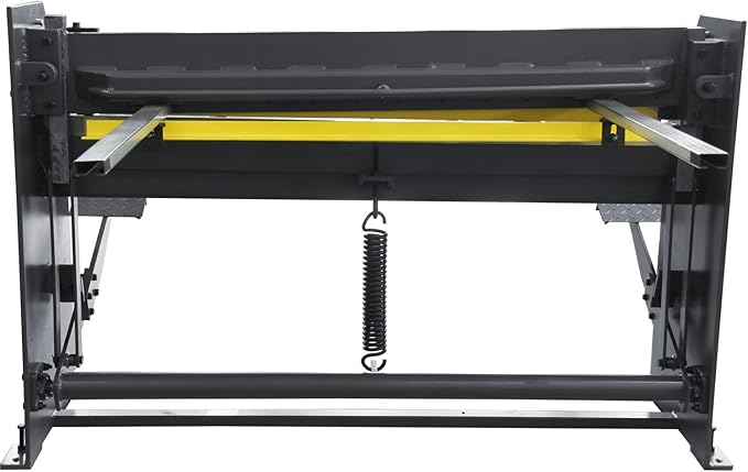 KAKA INDUSTRIAL Sheet Metal Shears Machine,51 inch 16 Gauge Mild Steel Steel-Welded Industrial Stomp Shear Spring Clamp and Back Gauge Q01-5216B