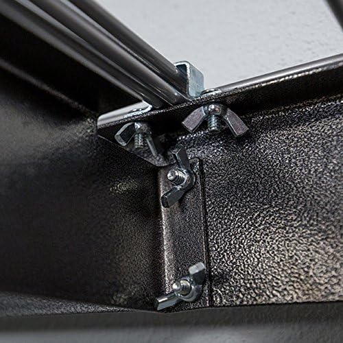 SafeRacks Garage Shelving Unit - Storage Shelf That Holds 300 Pounds Per Shelf Rack - All Steel Garage Shelves - Easy to Assemble, Hammertone (24" x 48" x 84")