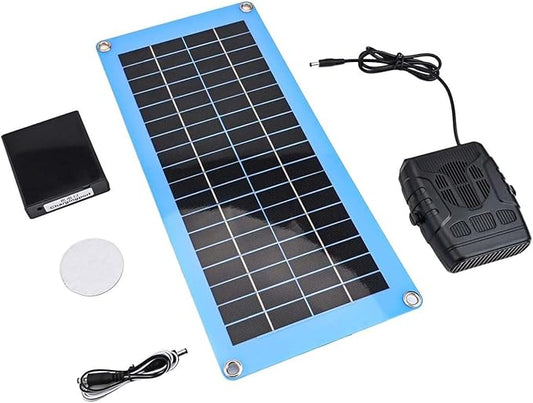 Solar chicken coop heater, Portable Car solar powered heater for Winter with Dual USB Output Battery Compartment, with Overheating Protection for Chicken Kitten for Puppy Pets (30W)