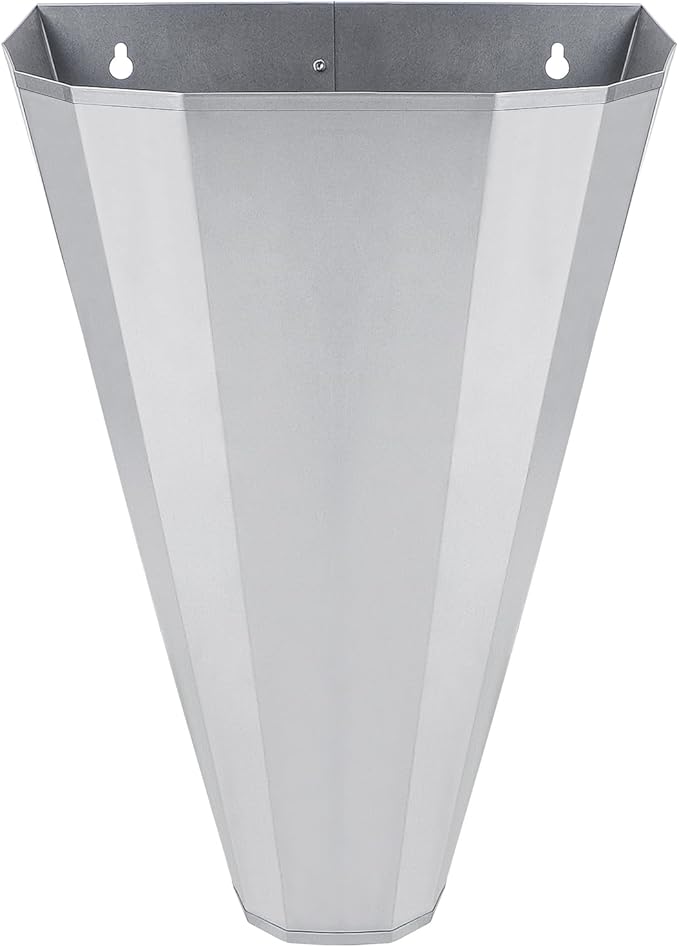 Medium Size Chicken Cone, for Large Layers, Broilers, Roasters, Turkeys Up to 8 Pounds, Flat-Back Poultry Killing Cone, Easy to Clean (1 Pack)